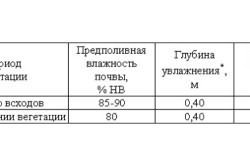 Таблица режимов капельного орошения редиса Таблица режимов капельного орошения редиса
